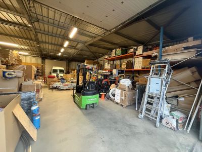 a large warehouse filled with lots of boxes and boxes