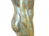 statue of a woman holding a bird in her hand