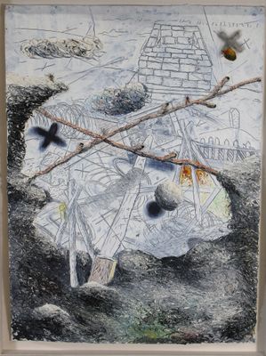 Gerry BERGSTEIN (né en 1945) "Real Wood Grain"