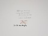 a picture of a white refrigerator with writing on it