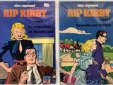 two comics covers of a man and a woman with a cigarette