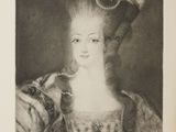 an old black and white photo of a woman with a feathered hat