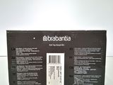 the back of a box with a label on it on a table