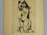une image représentant un dessin en noir et blanc d'une femme nue