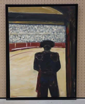 MASSALY XX° Le Torero Huile sur toile moderne