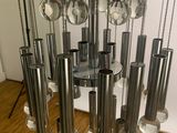 a picture of a chandelier made of glass and metal