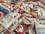 a large pile of food that is sitting in a box