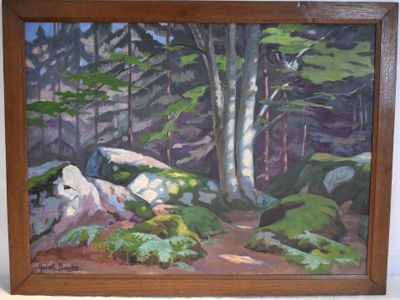 Marcel BARON (XXème) Sous-bois