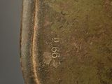 a close up of a metal object on a table