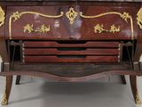 a marble top desk with a marble top on it
