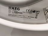 a close up of a washing machine with a label on it