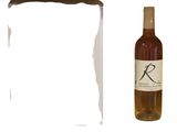 a bottle of wine sitting next to a bottle of wine