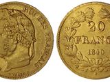une pièce d'or portant le portrait d'un homme