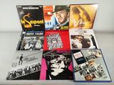 a lot of music cds on the table