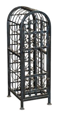 CASIER A BOUTEILLE métallique cintré acec petite porte à bar… - Photo 1