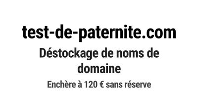 Nom de domaine test-de-paternite.