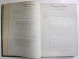 an open book that has a bunch of notes on it