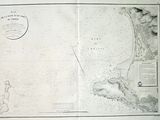 une vieille carte de la baie de San Francisco et de la côte de San Francisco, en Californie