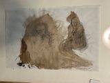 a picture of a painting on the wall of a room