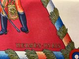 a tie with a picture of a soldier on it