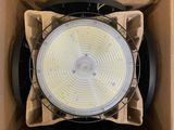 a box with a light inside of it sitting on the floor