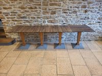 14 tables de bistrot plateau carée contemporain, piètment ar… (photo 4)