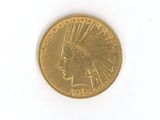 a gold coin with an indian head on it