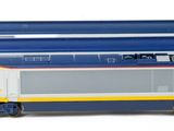 a toy train that is sitting on a white surface