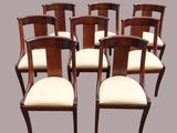 lot de six chaises de salle à manger de style édouardien