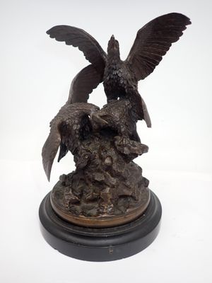 Christophe FRATIN (1801-1864) Le combat des aigles, épreuve …