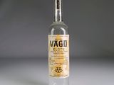 a bottle of vodka that is sitting on a table
