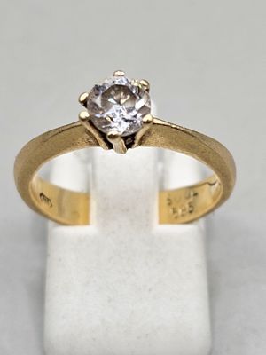 Bague en alliage d'OR (14K) avec pierre, doigt 53, poids bru… - Photo 1