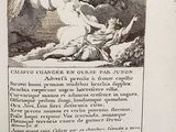 an old book with a picture of a man on a horse