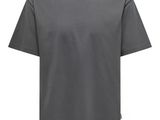 T-shirt coupe classique en coton, gris
