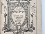 an old book with a picture of a clock on it