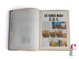 an open book with a picture of a man and a woman on it