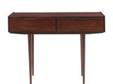 l'image d'une table en bois avec deux tiroirs