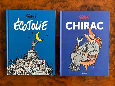 two books that are sitting on a table
