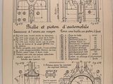 an old book with a drawing of a machine and instructions on it
