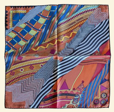 une image représentant une écharpe multicolore à motifs