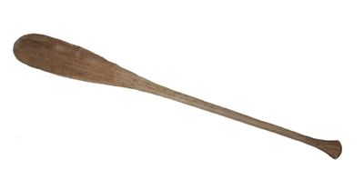 a wooden baseball bat with a wooden handle on a white background