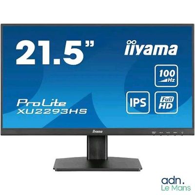 a computer monitor with a display displaying the time and date
