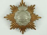 an image of a silver and gold star with a crown on it