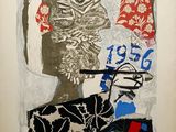 une image représentant un tableau d'une femme portant un chapeau rouge