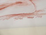 a picture of a drawing of a horse on a sheet of paper
