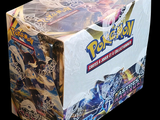 une boîte de cartes à collectionner Pokémon sur fond noir