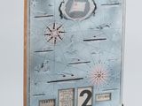 a picture of a metal box with a clock on it