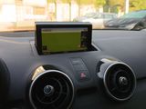 a car dashboard with a gps device in it