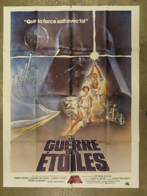 a movie poster for the star wars film, with a picture of darth vader and princess lei lei