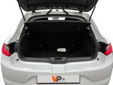 the back of a white car with its trunk open on a white background